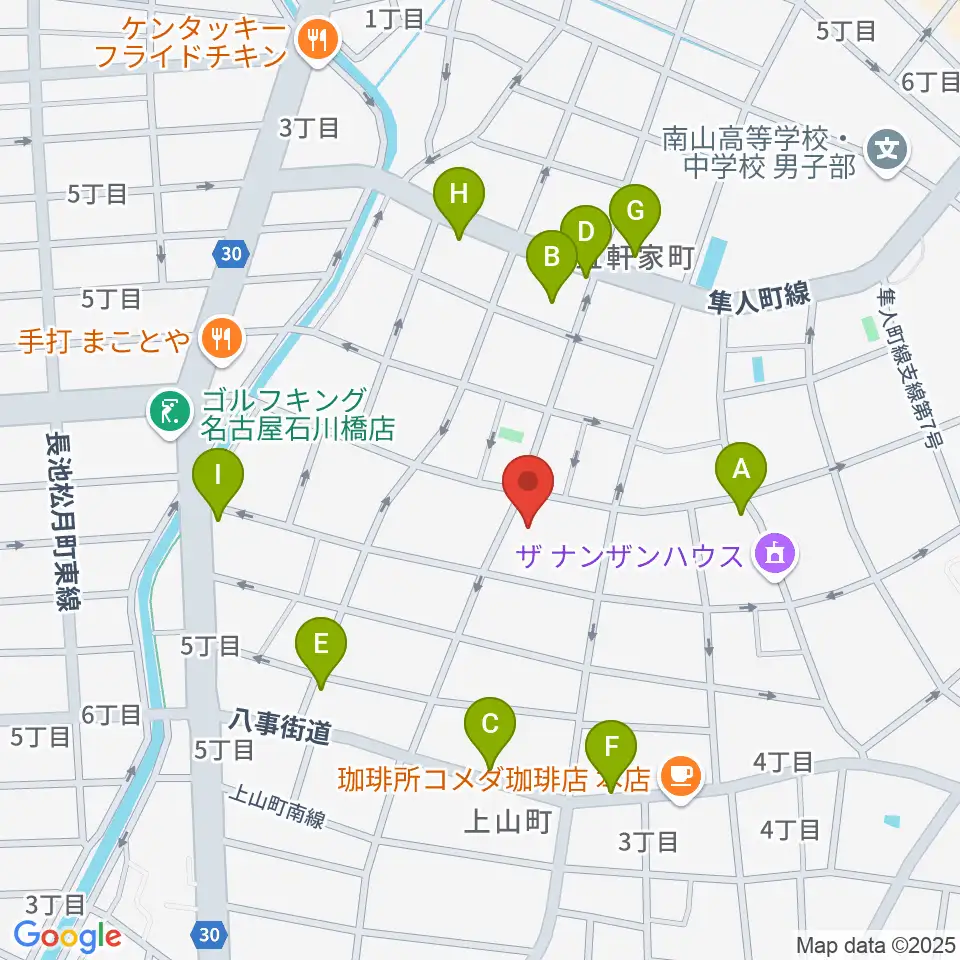 昭和美術館周辺の駐車場・コインパーキング一覧地図