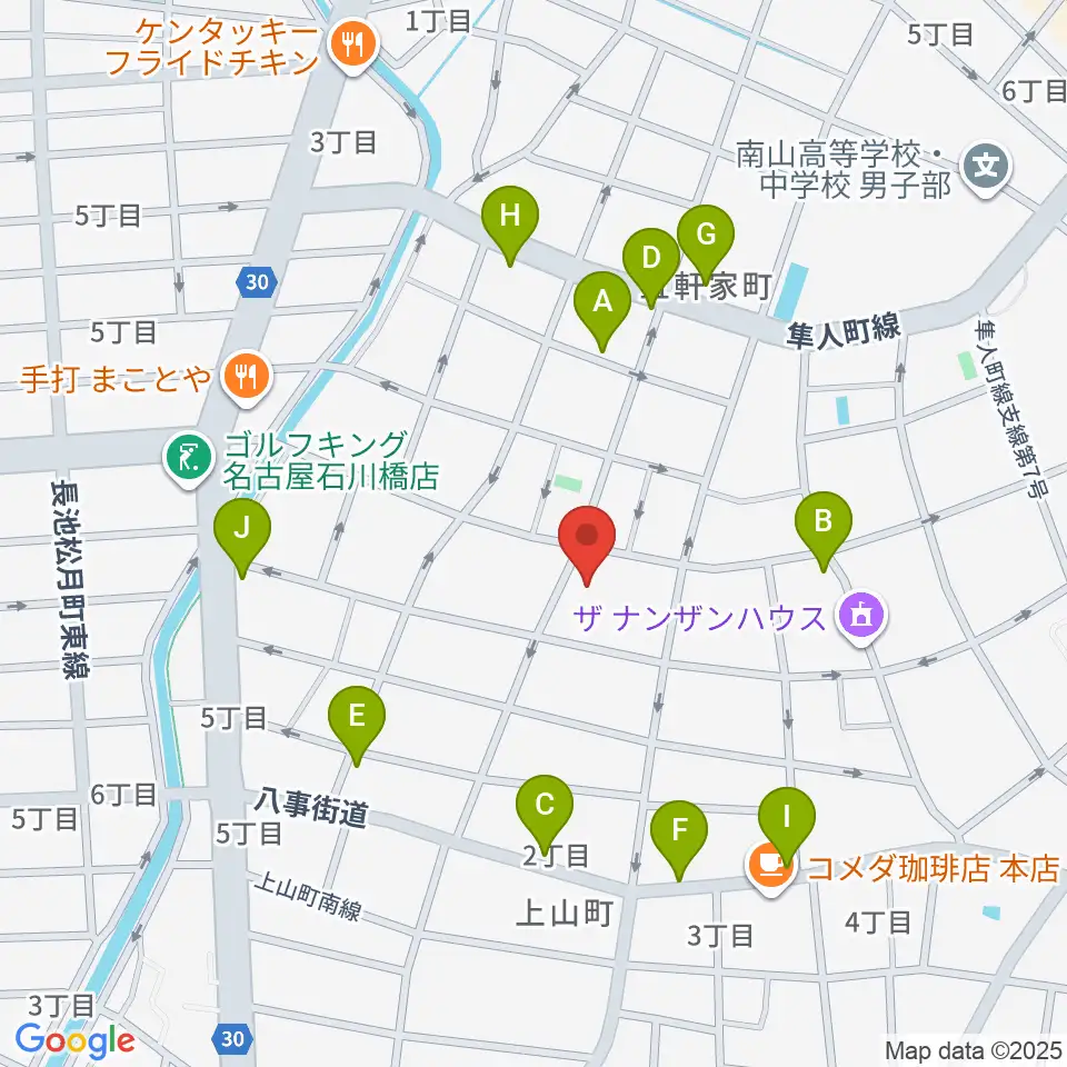 昭和美術館周辺の駐車場・コインパーキング一覧地図