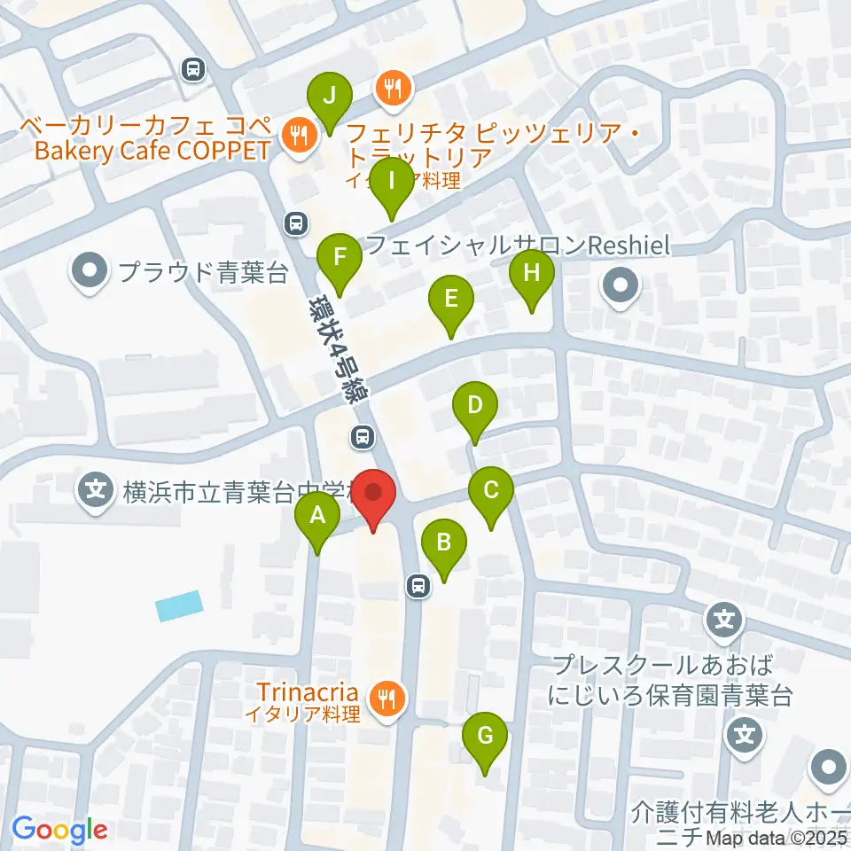 スタジオローズ周辺の駐車場・コインパーキング一覧地図