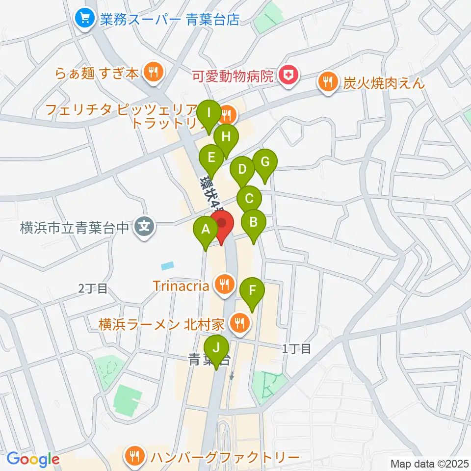 スタジオローズ周辺の駐車場・コインパーキング一覧地図