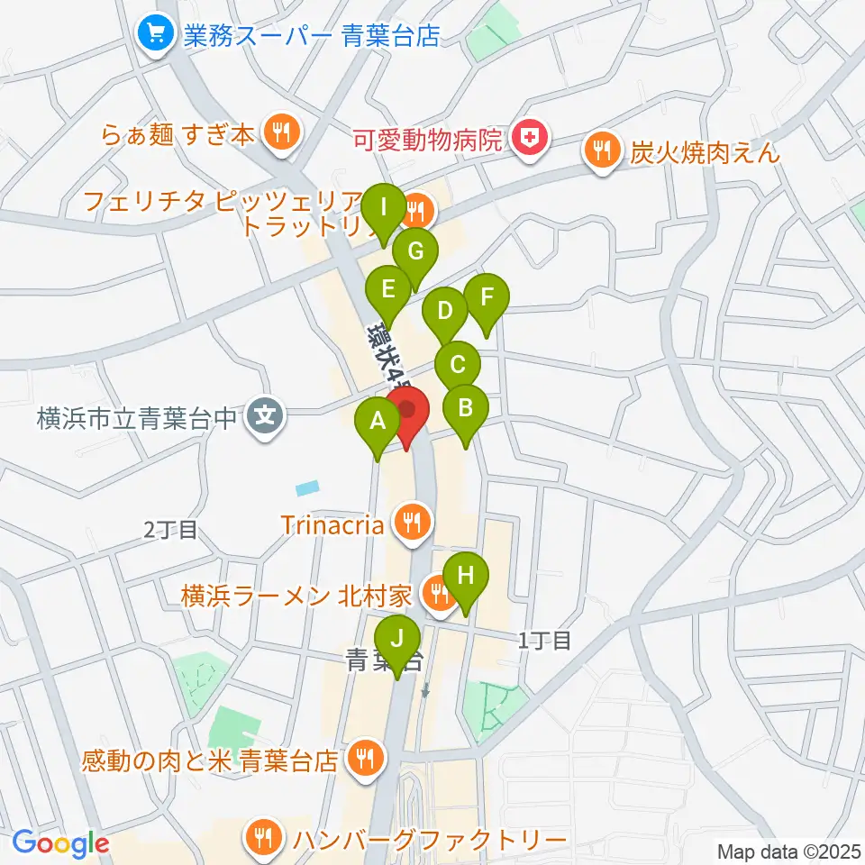 スタジオローズ周辺の駐車場・コインパーキング一覧地図