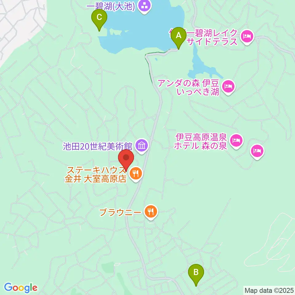 池田20世紀美術館 周辺の駐車場・コインパーキング一覧地図