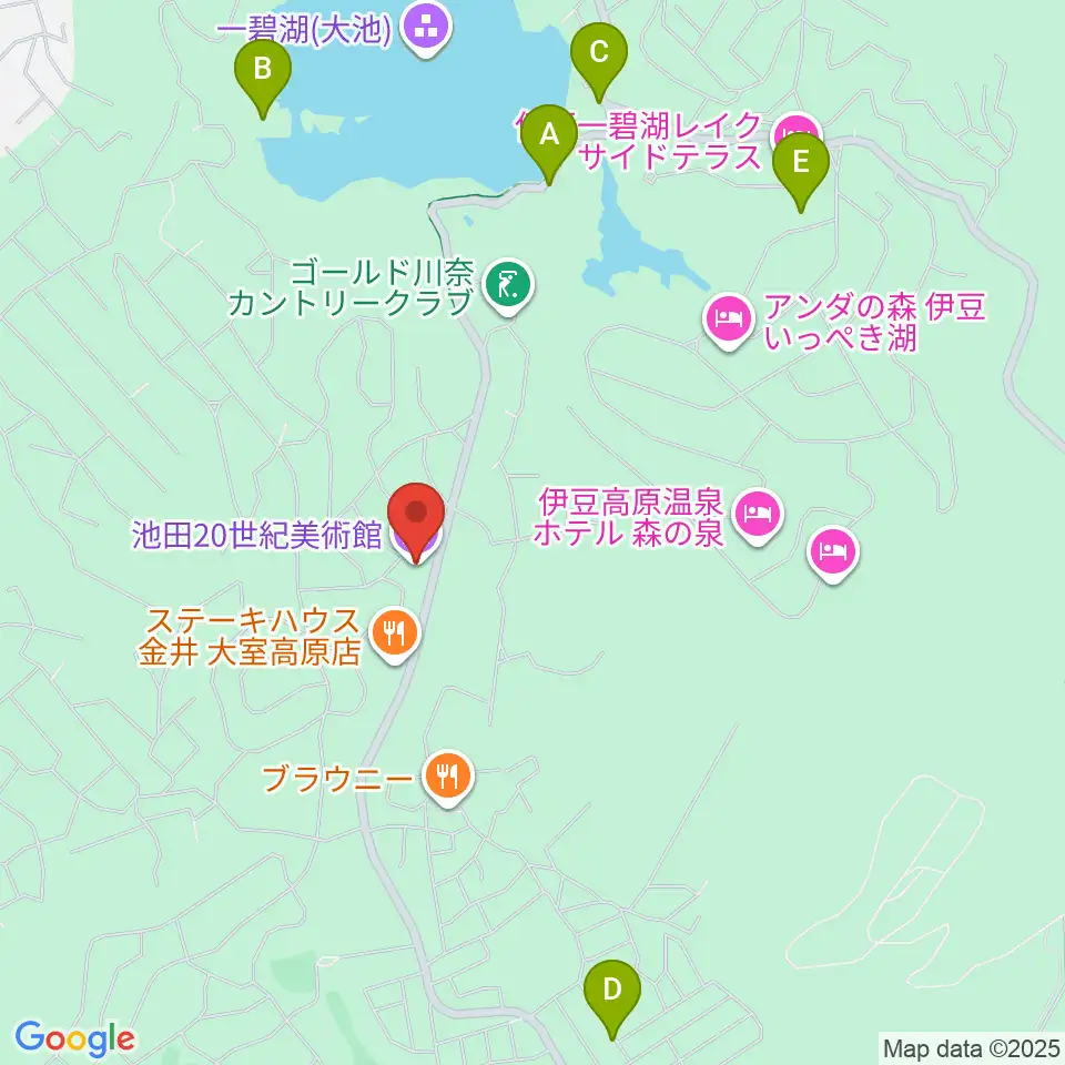 池田20世紀美術館周辺の駐車場・コインパーキング一覧地図
