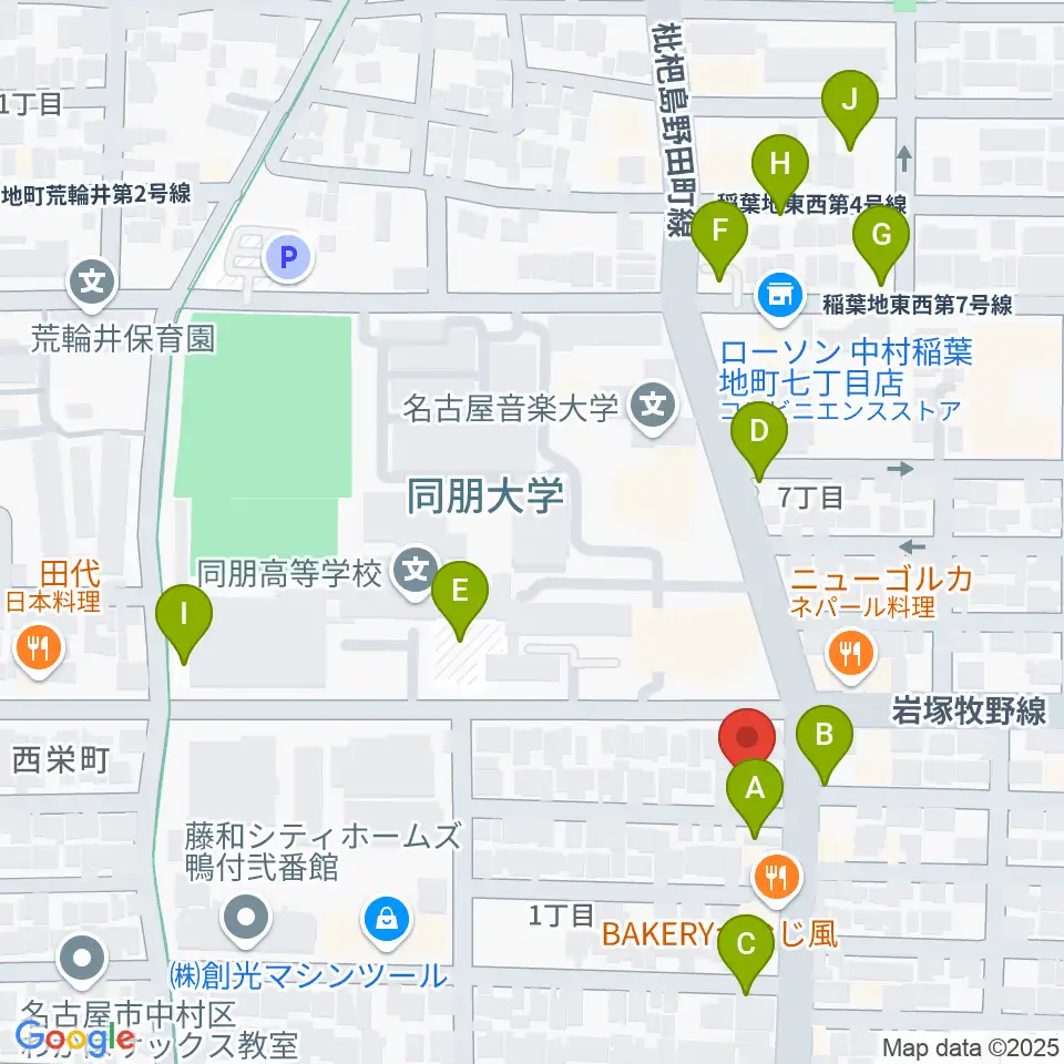 大一美術館周辺の駐車場・コインパーキング一覧地図