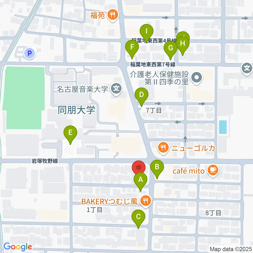 大一美術館周辺の駐車場・コインパーキング一覧地図