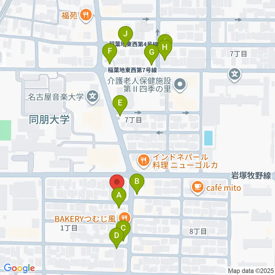 大一美術館周辺の駐車場・コインパーキング一覧地図