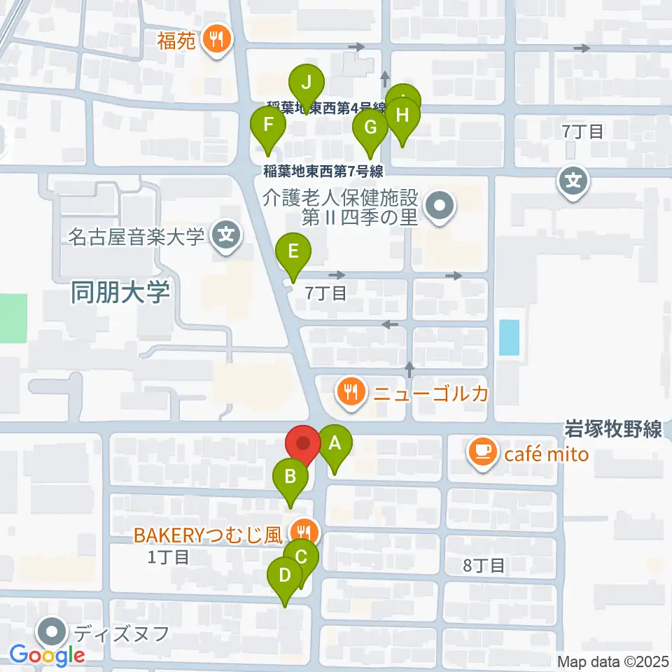 大一美術館周辺の駐車場・コインパーキング一覧地図