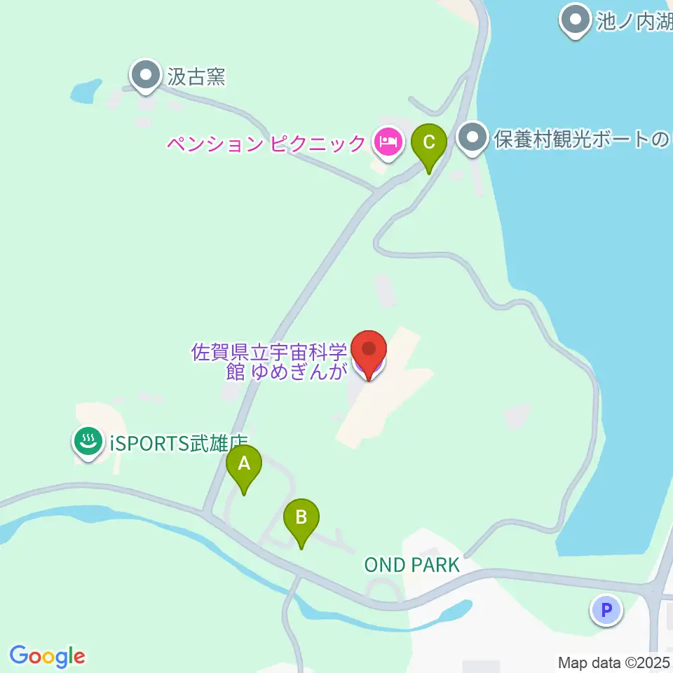 佐賀県立宇宙科学館ゆめぎんが周辺の駐車場・コインパーキング一覧地図