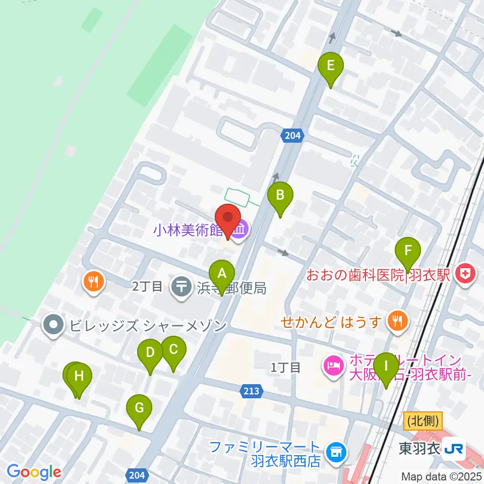 小林美術館周辺の駐車場・コインパーキング一覧地図