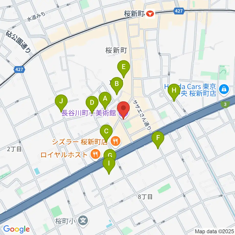 長谷川町子美術館・記念館周辺の駐車場・コインパーキング一覧地図