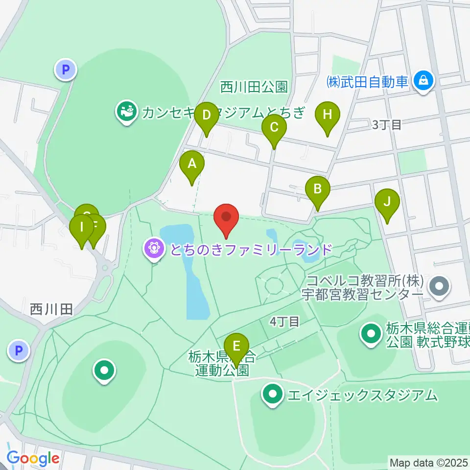 ユウケイ武道館周辺の駐車場・コインパーキング一覧地図