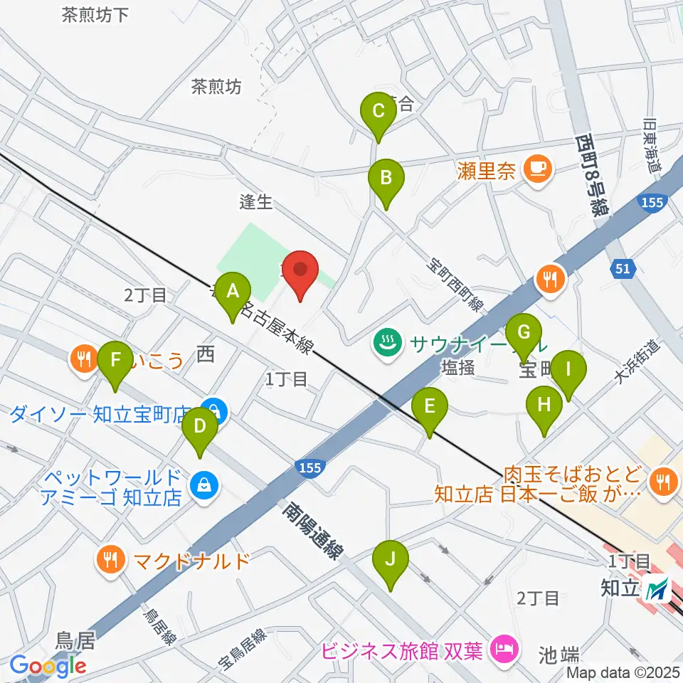 スギ薬局知立福祉アリーナ周辺の駐車場・コインパーキング一覧地図