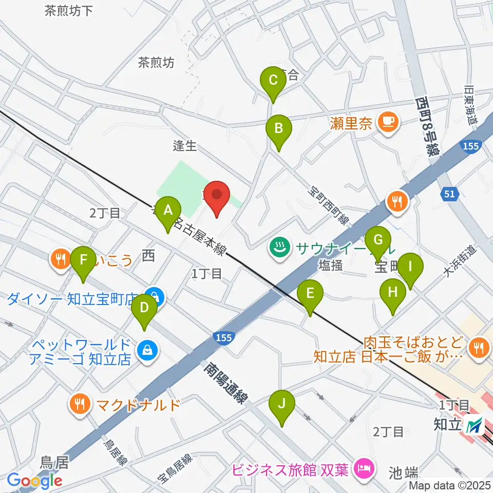 スギ薬局知立福祉アリーナ周辺の駐車場・コインパーキング一覧地図
