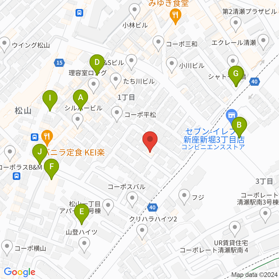 Studio Win周辺の駐車場・コインパーキング一覧地図