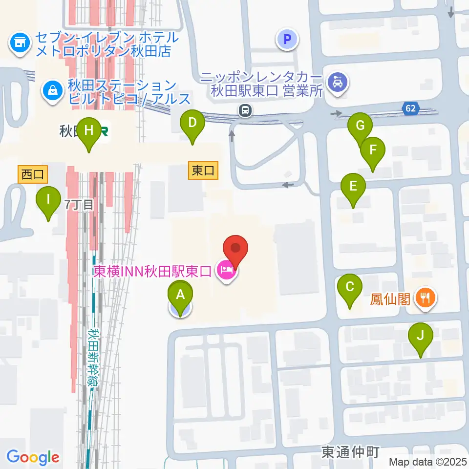 AL☆VEシアター周辺の駐車場・コインパーキング一覧地図