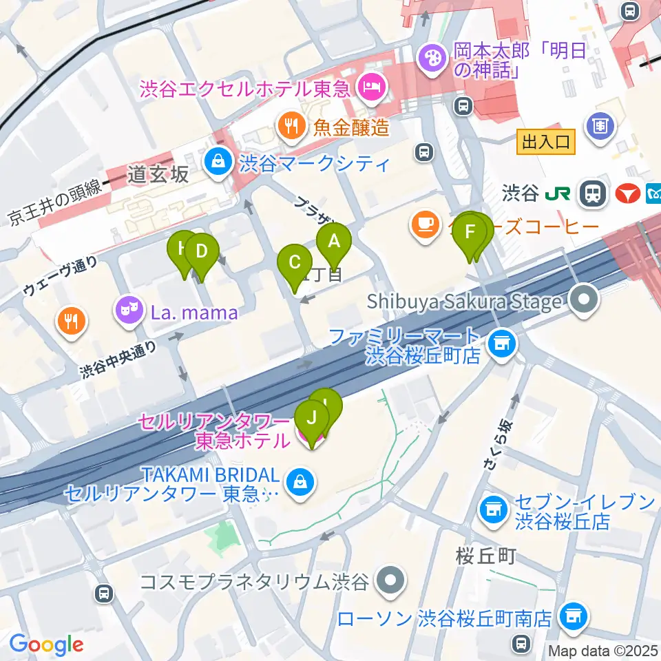 イケシブ 池部楽器渋谷店周辺の駐車場・コインパーキング一覧地図