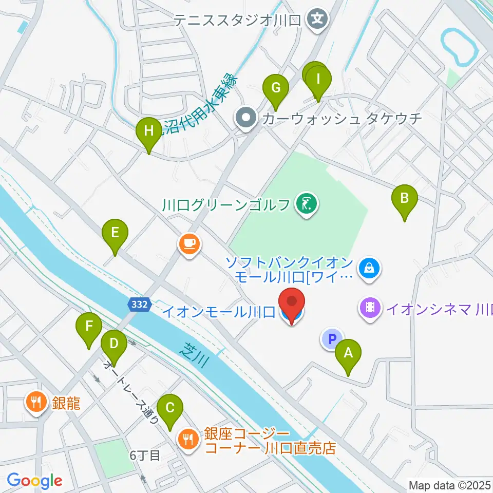 イオンシネマ川口周辺の駐車場・コインパーキング一覧地図