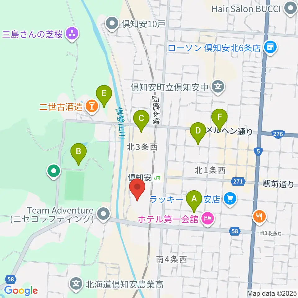倶知安総合体育館周辺の駐車場・コインパーキング一覧地図