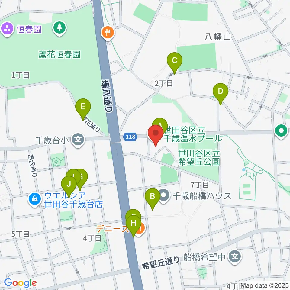 千歳温水プール周辺の駐車場・コインパーキング一覧地図