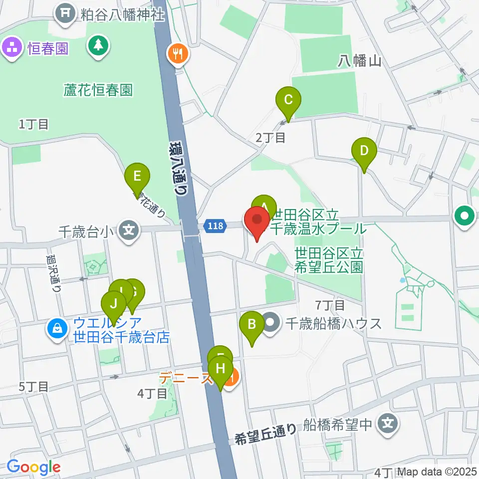 千歳温水プール周辺の駐車場・コインパーキング一覧地図