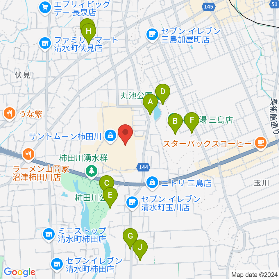 シネプラザサントムーン周辺の駐車場・コインパーキング一覧地図