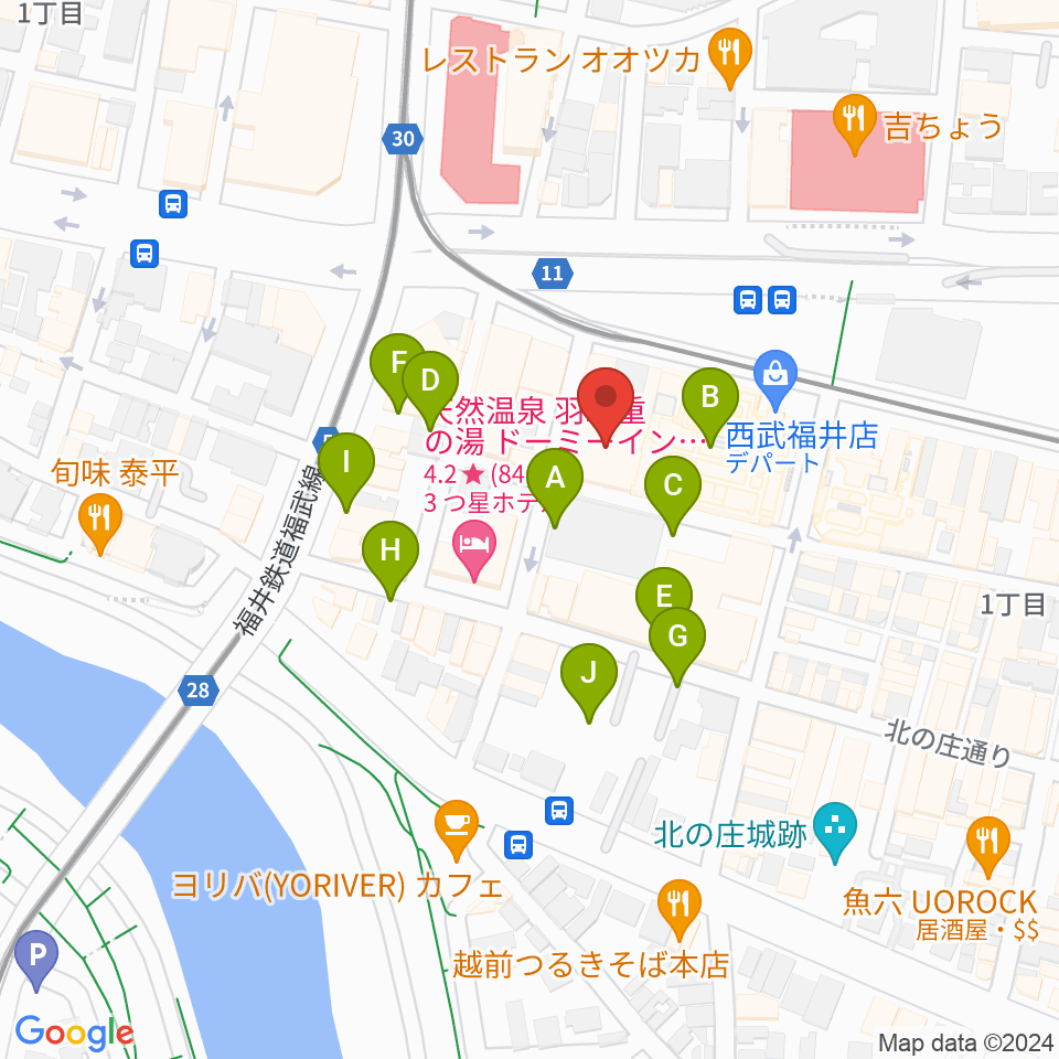 テアトルサンク周辺の駐車場・コインパーキング一覧地図