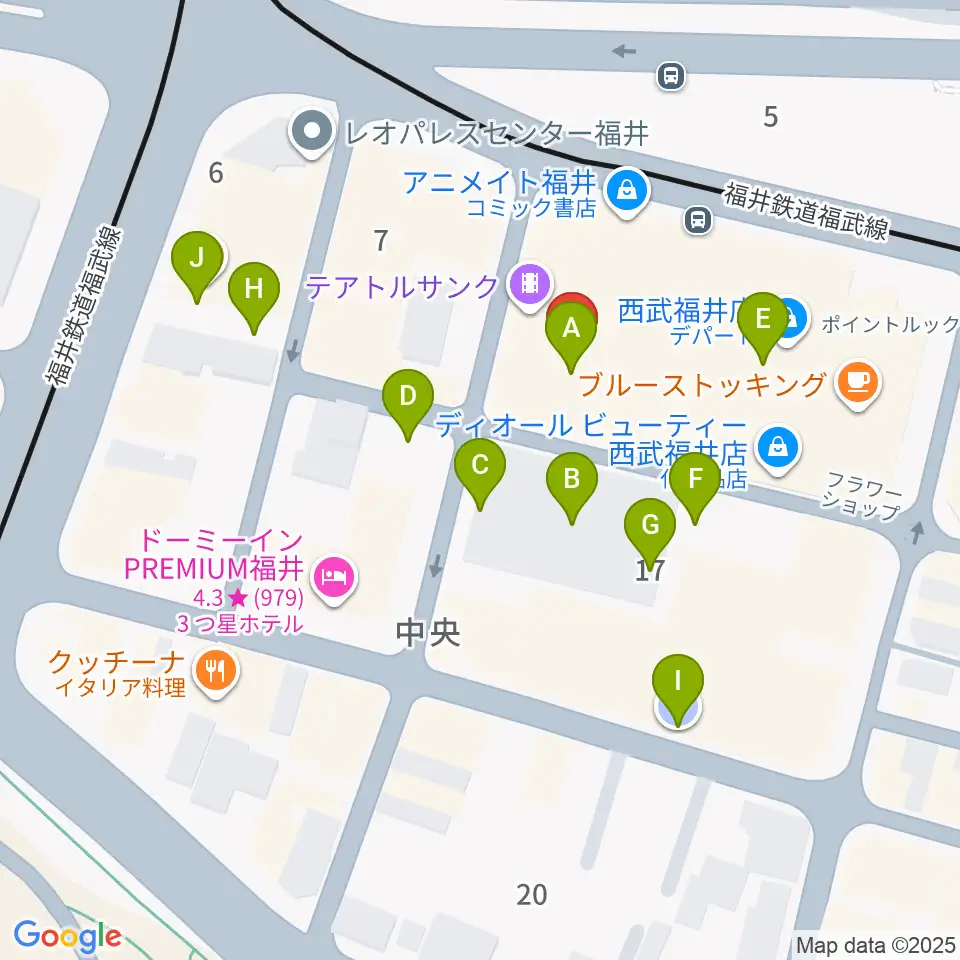 テアトルサンク周辺の駐車場・コインパーキング一覧地図