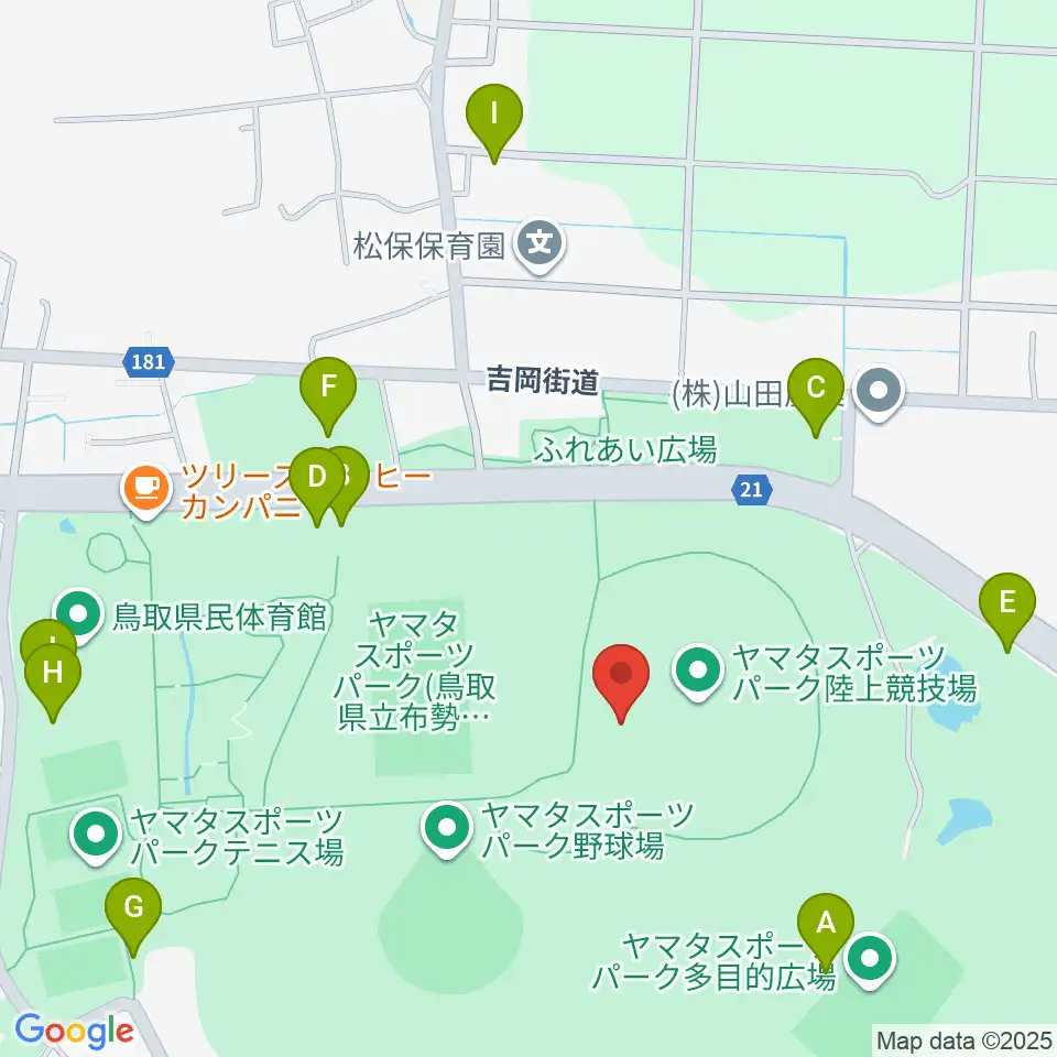 ヤマタスポーツパーク陸上競技場周辺の駐車場・コインパーキング一覧地図