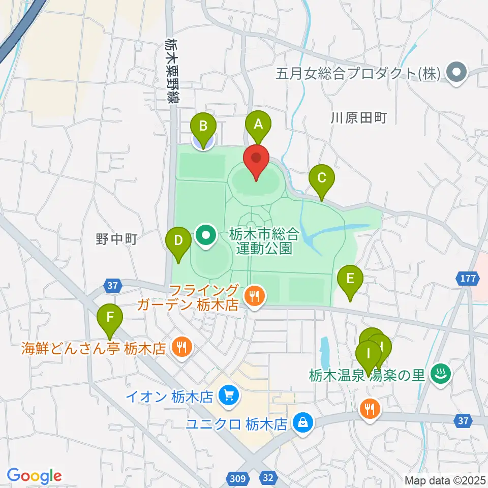ニッコークリエートスポーツフィールドとちぎ周辺の駐車場・コインパーキング一覧地図