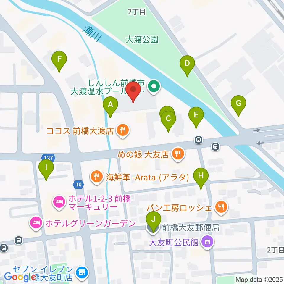 しんしん大渡温水プール・トレーニングセンター周辺の駐車場・コインパーキング一覧地図