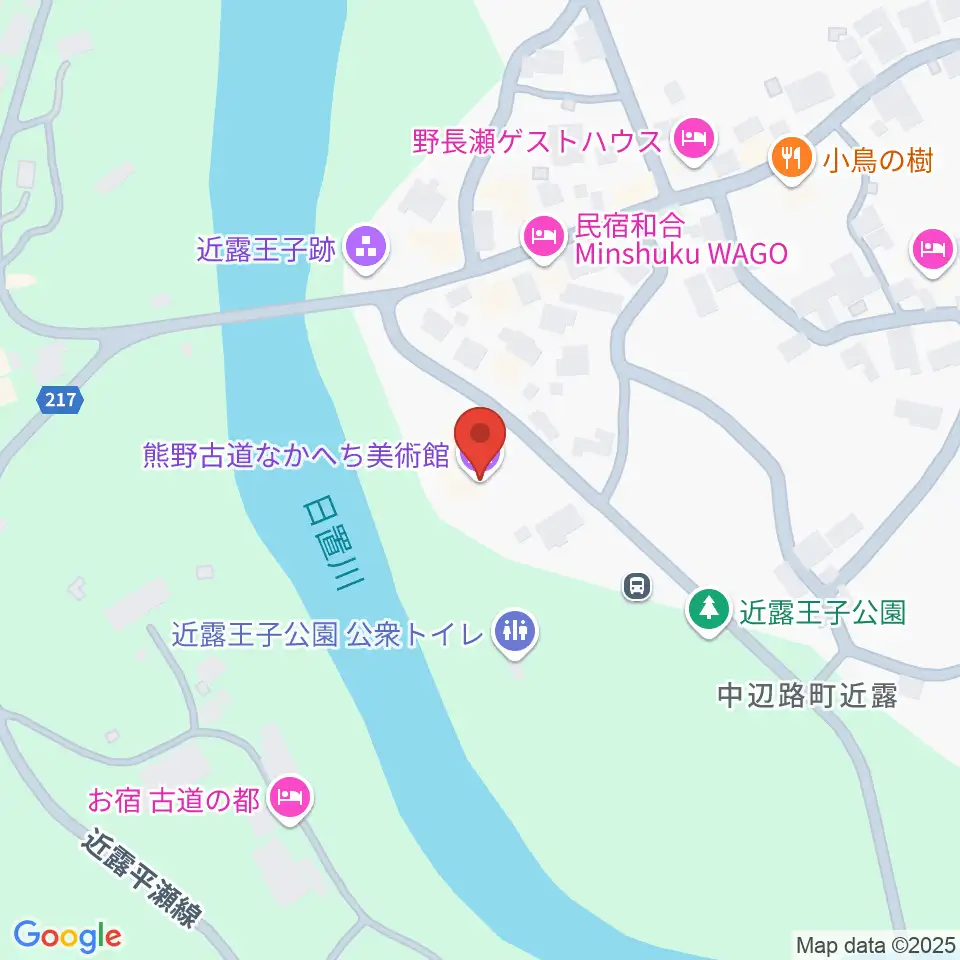 熊野古道なかへち美術館周辺の駐車場・コインパーキング一覧地図