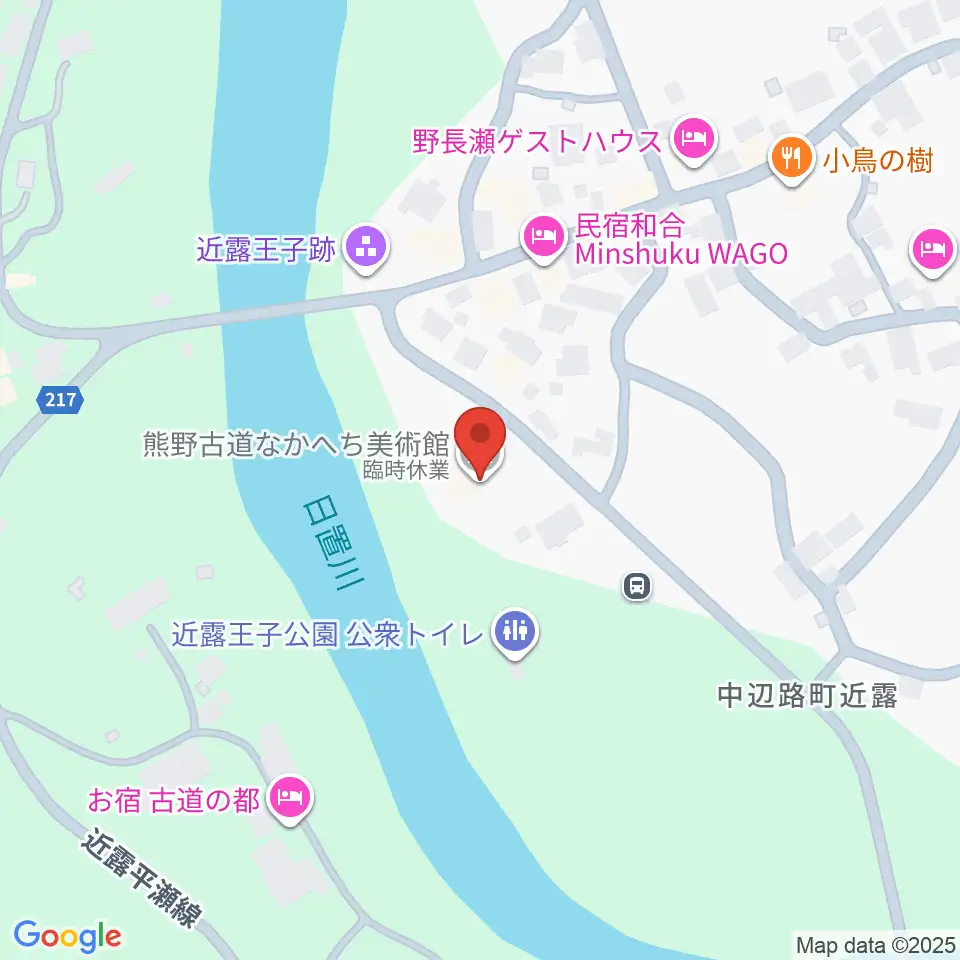 熊野古道なかへち美術館周辺の駐車場・コインパーキング一覧地図