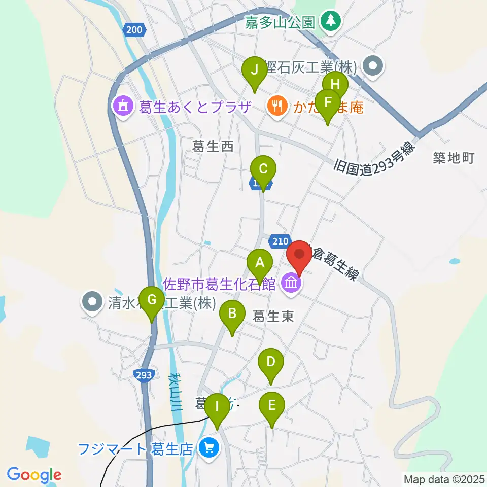佐野市吉澤記念美術館周辺の駐車場・コインパーキング一覧地図