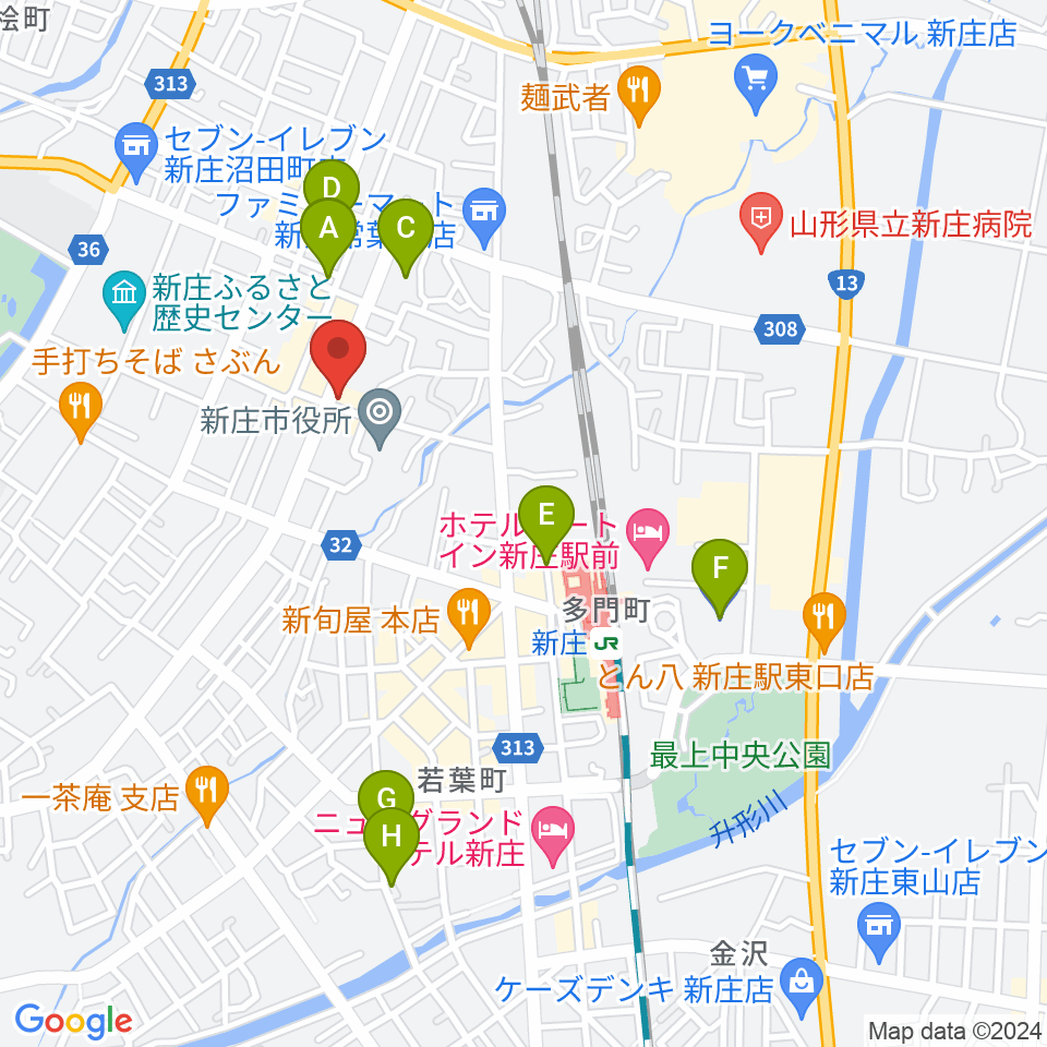 あすラジ周辺の駐車場・コインパーキング一覧地図