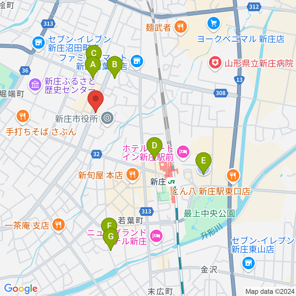 あすラジ周辺の駐車場・コインパーキング一覧地図