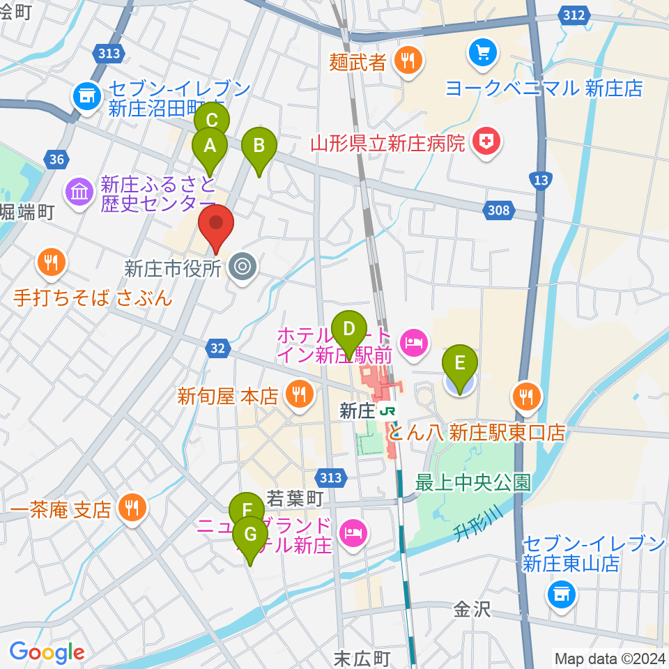 あすラジ周辺の駐車場・コインパーキング一覧地図