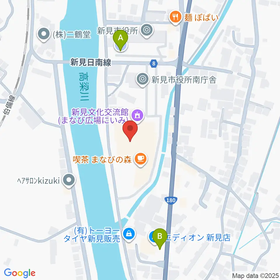 新見文化交流館(まなび広場にいみ)周辺の駐車場・コインパーキング一覧地図