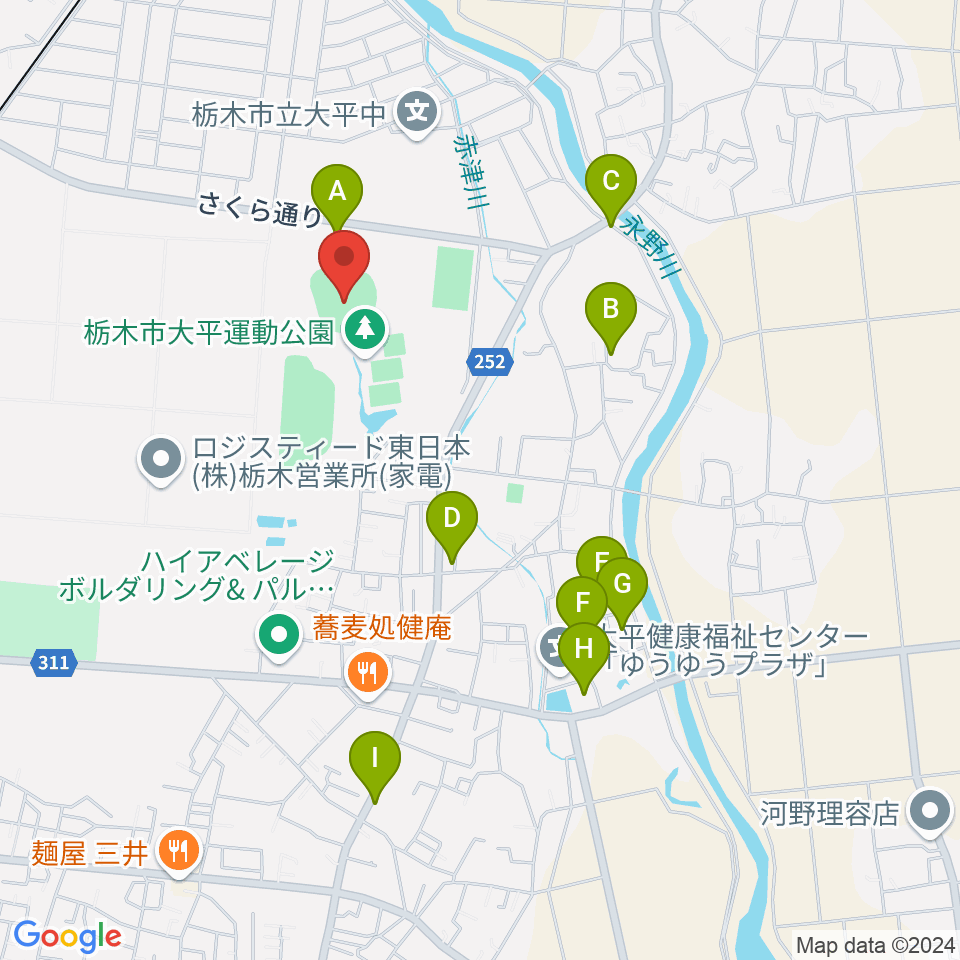 エイジェックさくら球場周辺の駐車場・コインパーキング一覧地図