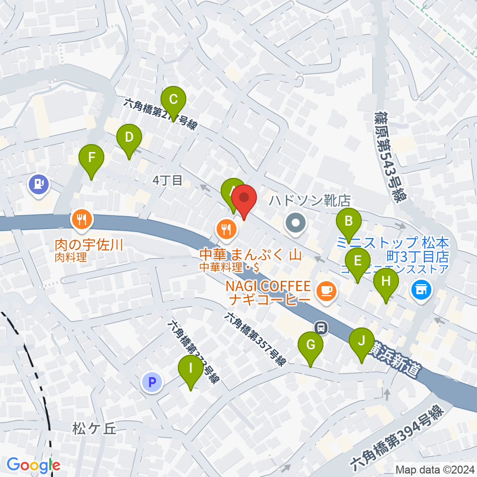 みずさわ管楽器工房周辺の駐車場・コインパーキング一覧地図