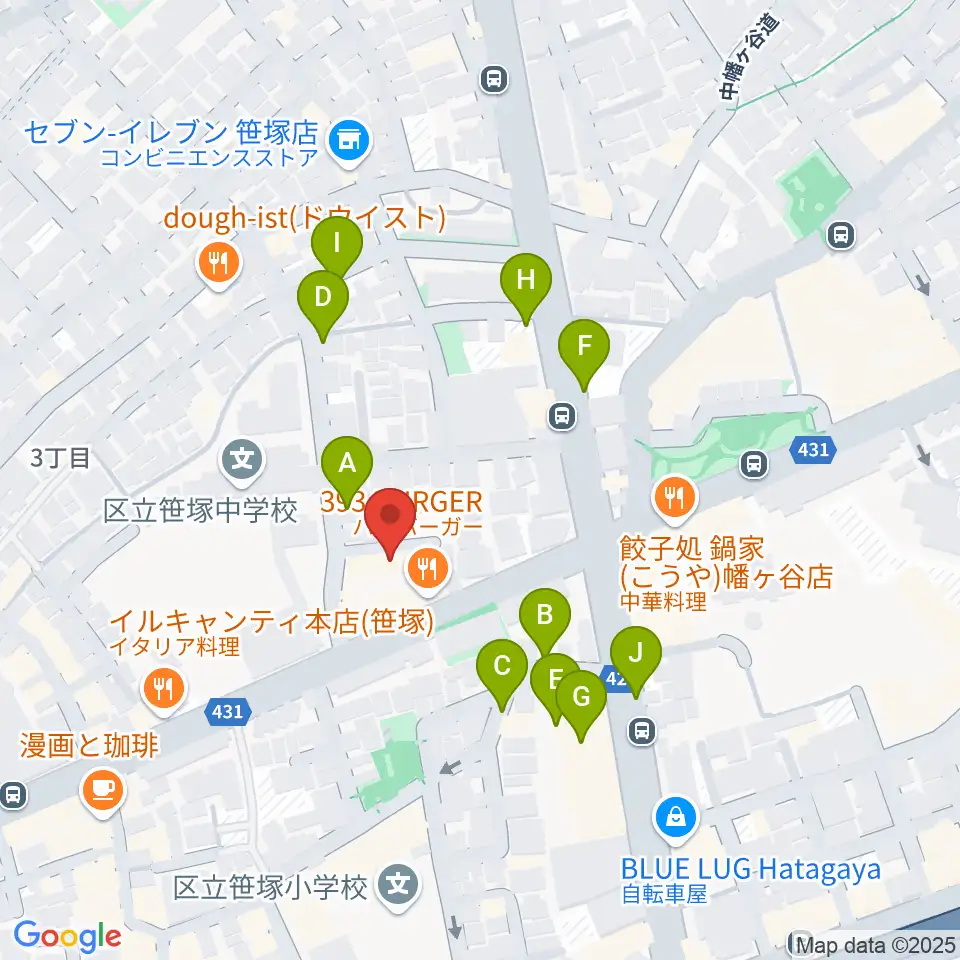 Majestic Studio周辺の駐車場・コインパーキング一覧地図