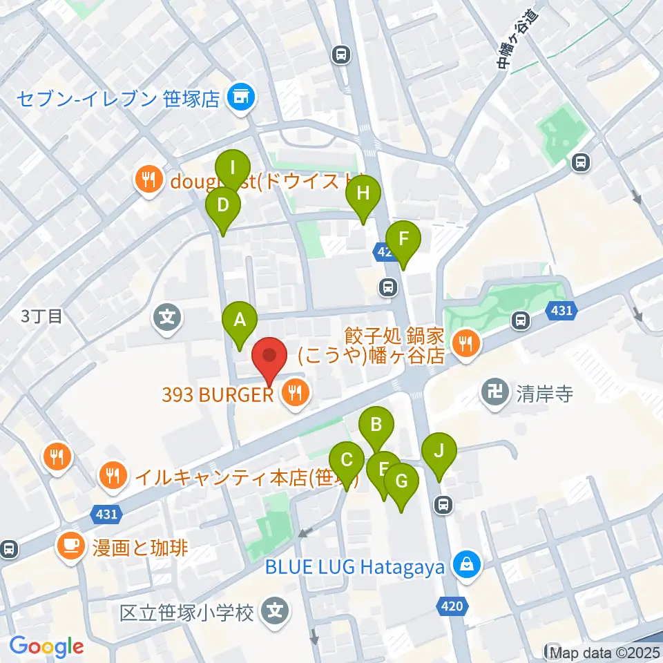 Majestic Studio周辺の駐車場・コインパーキング一覧地図