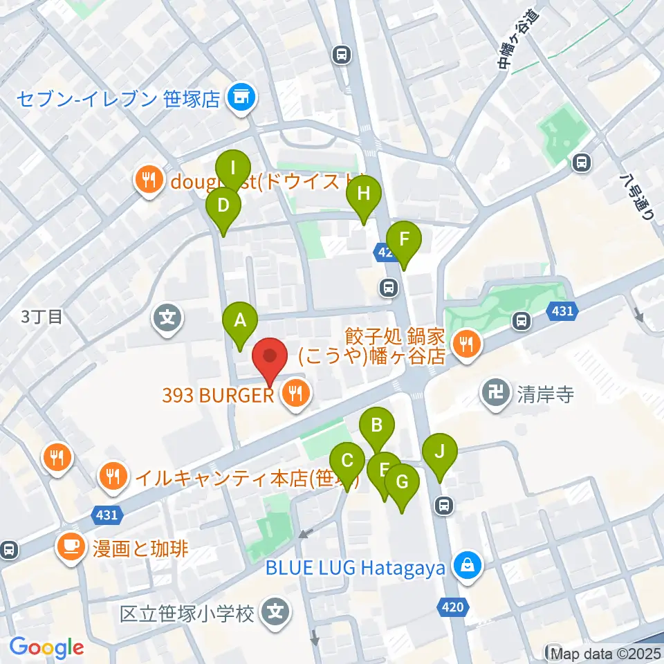 Majestic Studio周辺の駐車場・コインパーキング一覧地図