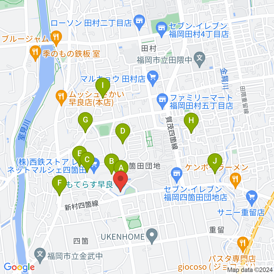 ともてらす早良周辺の駐車場・コインパーキング一覧地図