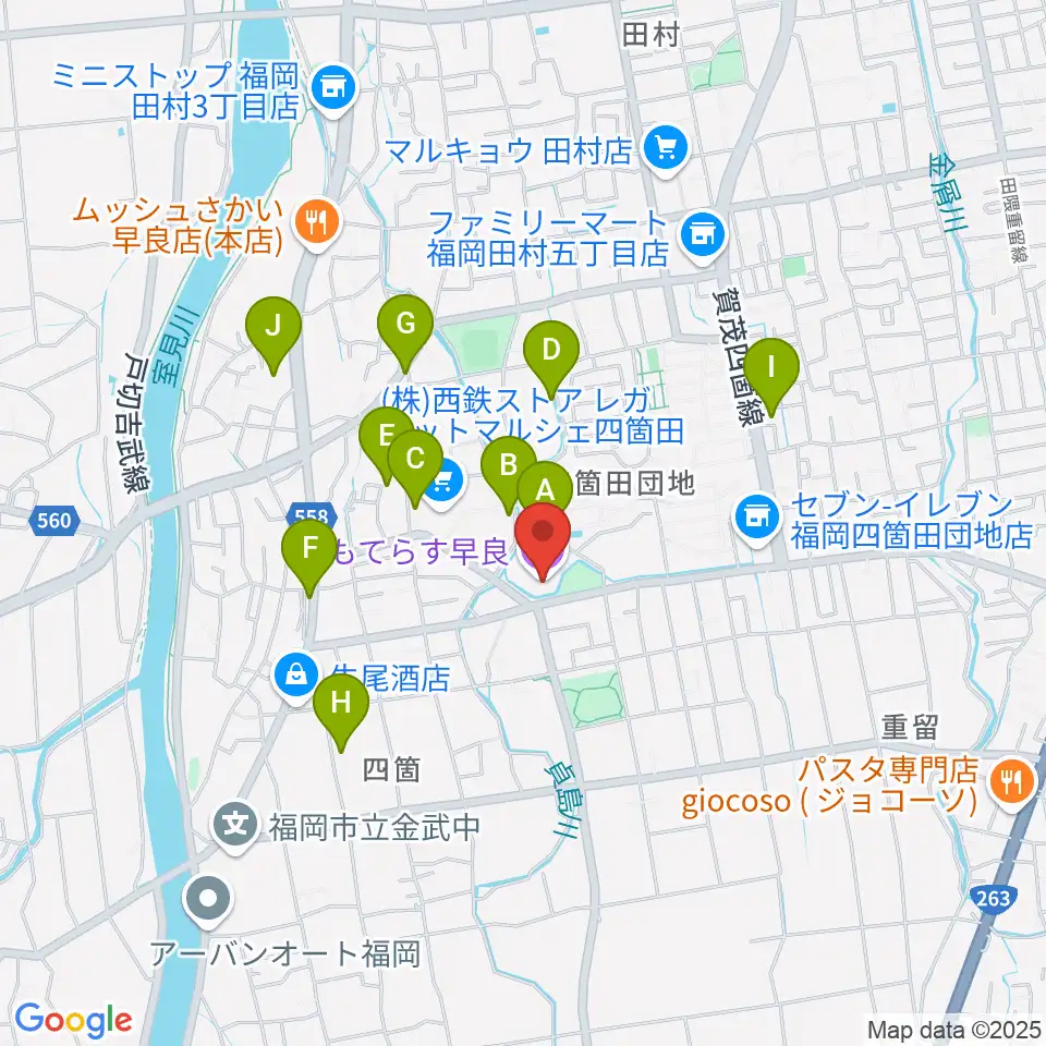 ともてらす早良周辺の駐車場・コインパーキング一覧地図
