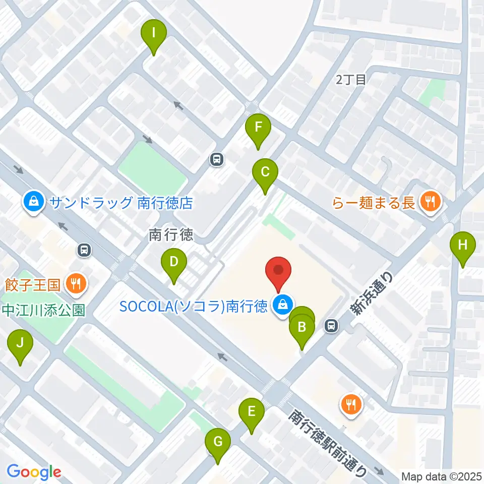 島村楽器SOCOLA 南行徳店周辺の駐車場・コインパーキング一覧地図