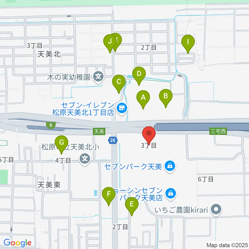 島村楽器 セブンパーク天美店周辺の駐車場・コインパーキング一覧地図