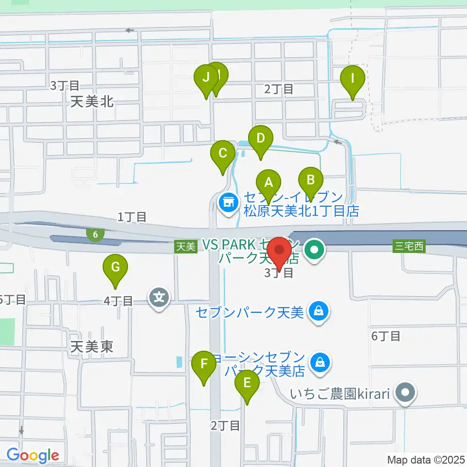 島村楽器 セブンパーク天美店周辺の駐車場・コインパーキング一覧地図