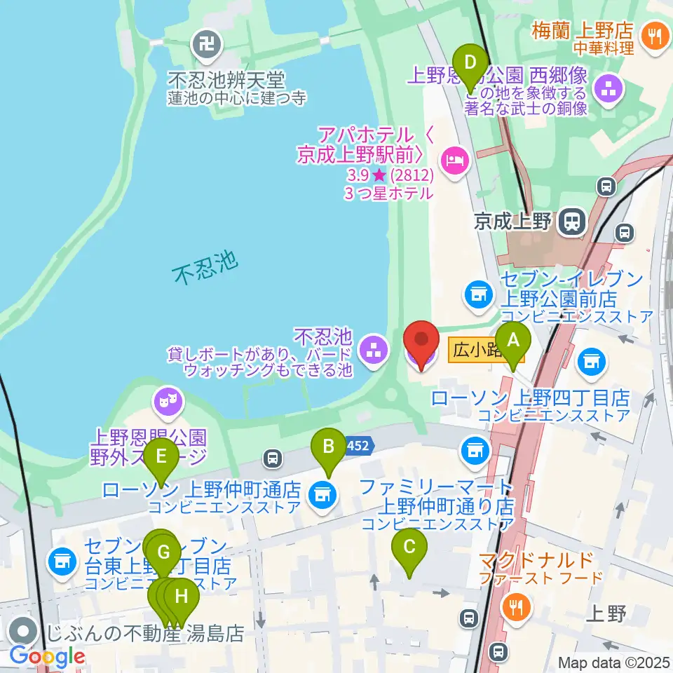 したまちミュージアム周辺の駐車場・コインパーキング一覧地図