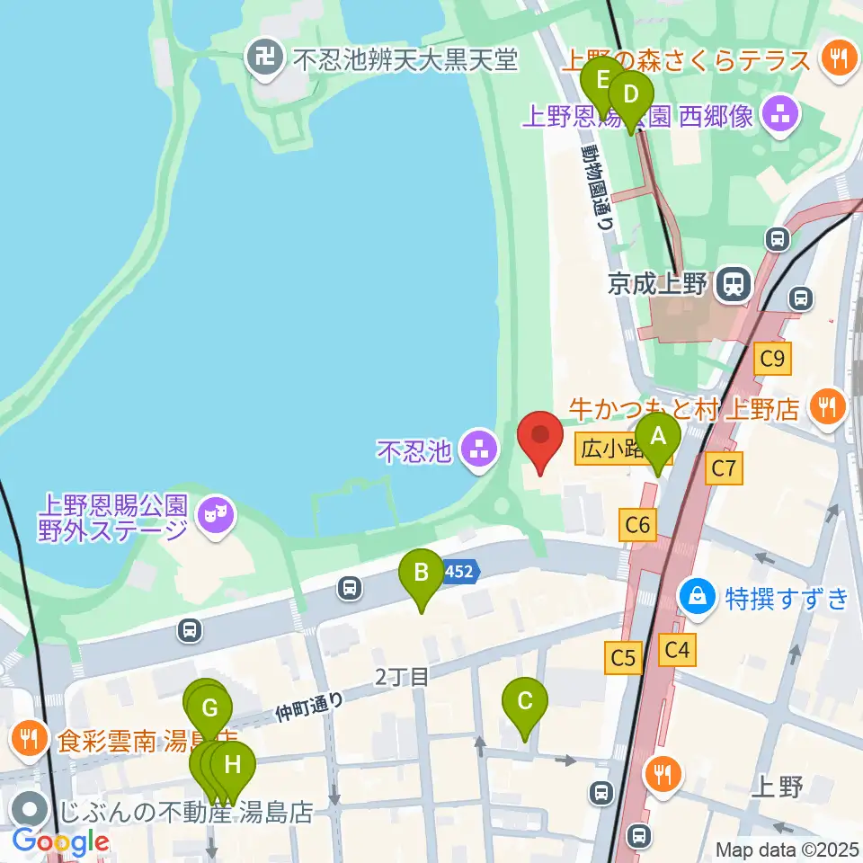 したまちミュージアム周辺の駐車場・コインパーキング一覧地図