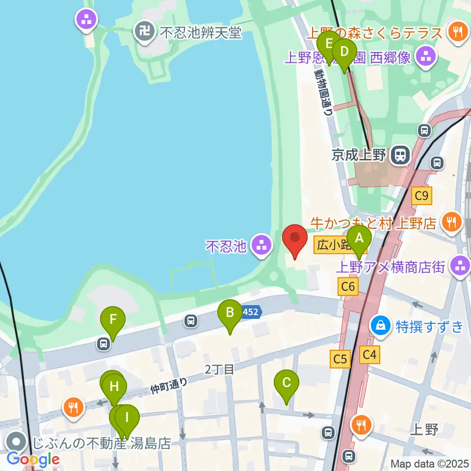 したまちミュージアム周辺の駐車場・コインパーキング一覧地図